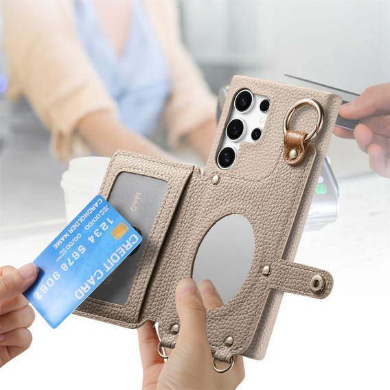 Huse pentru Samsung Galaxy S25 Ultra, GKK Leather, negru