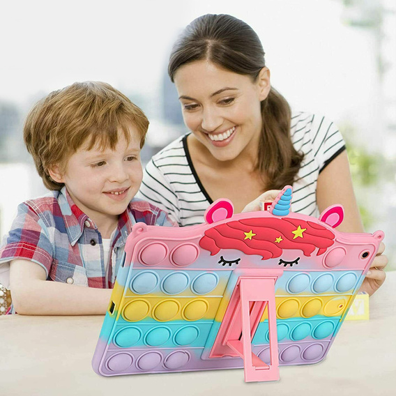 Husă pentru copii pentru iPad 9.7" 2018/2017 (6/5 gen.), Bubble, multicolor