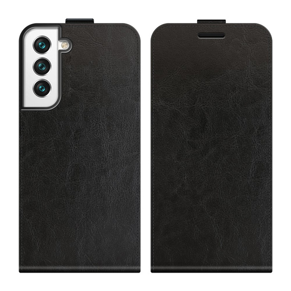 Cu clapetă pentru Samsung Galaxy S22 5G, Flip, negru