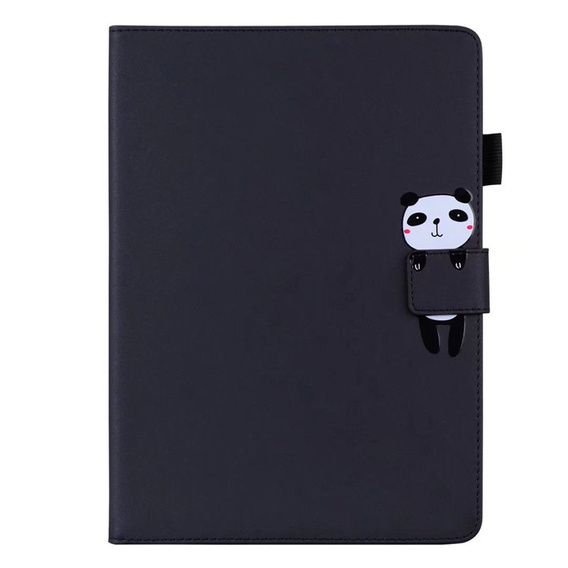 Husă pentru iPad 10.2" 2021/2020/2019 (9/8/7 gen.), cu clapetă, animal, negru