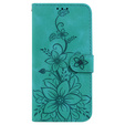 Cu clapetă pentru Oppo A60, Lily Flower, verde