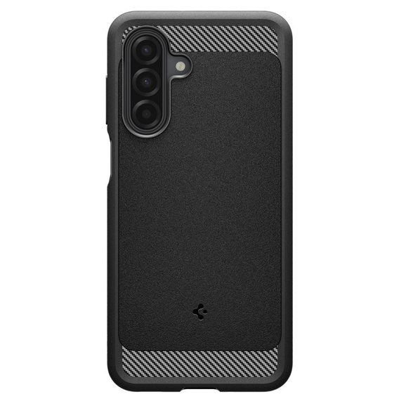 Carcasa Spigen pentru Samsung Galaxy A16 4G/ 5G, Rugged Armor MagSafe, negru + Tempered Glass 9H