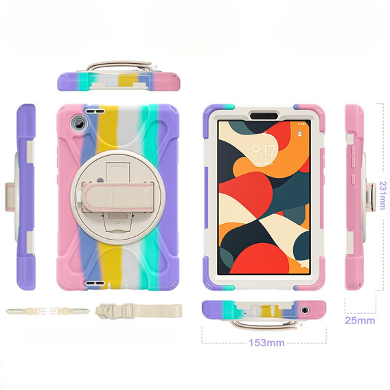 Husă blindată cu suport și curea de umăr pentru Lenovo Tab One