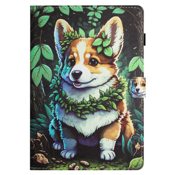 Husă pentru Lenovo Tab M10 10.1 Gen 3, cu clapetă, corgi dog