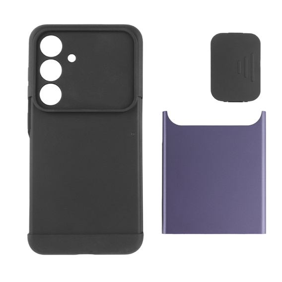 Huse pentru Samsung Galaxy S24, ERBORD CamProtect Slide Camera, violet