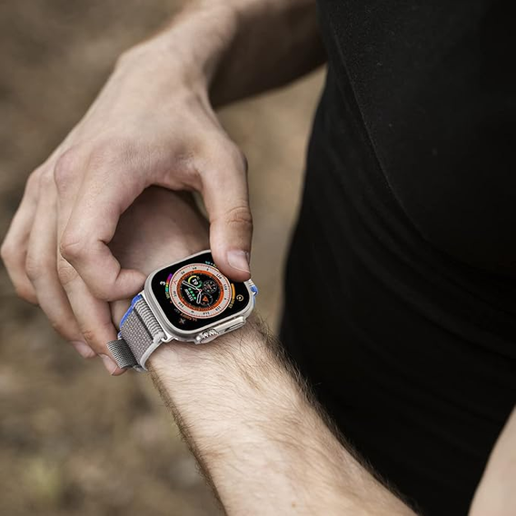 Curea din nailon pentru Apple Watch 1/2/3/4/5/6/7/8/9/10/SE/Ultra/Ultra 2 42/44/45/49MM