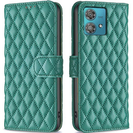 Cu clapetă pentru Motorola Edge 40 Neo, Wallet, BINFEN COLOR, verde
