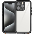Husă impermeabilă IP68 pentru iPhone 16 Pro, negru