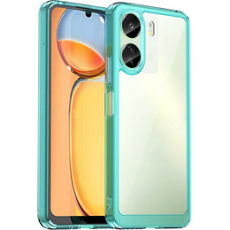Huse pentru Xiaomi Redmi 13C / Poco C65, Fusion Hybrid, transparent / albastru