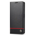 Carcasă cu clapetă pentru Xiaomi Redmi Note 13 Pro 4G / Xiaomi Redmi Note 14S / Xiaomi Poco M6 Pro 4G, Carbon LC.IMEEKE, negru