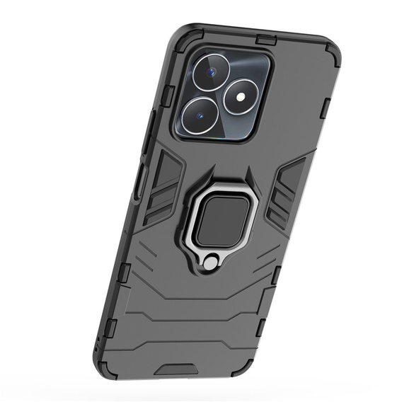 Huse pentru Realme C51, Kickstand Ring, negru