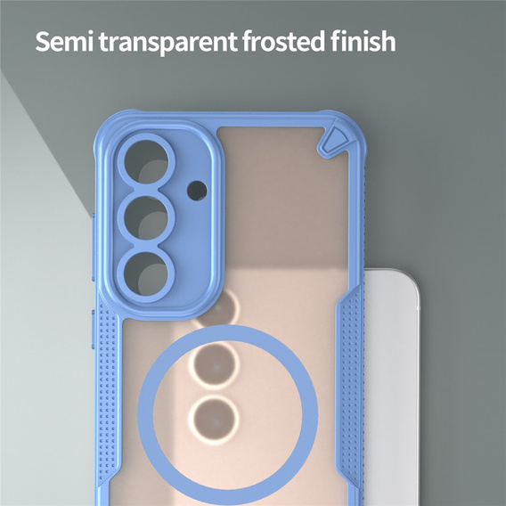 Husă blindată pentru Samsung Galaxy S25 FE, pentru MagSafe, negru mat