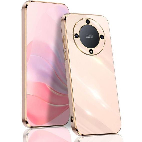 Husă pentru Honor Magic 6 Lite 5G, Glamour CamShield, roz rose gold