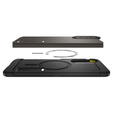 Carcasa Spigen pentru Samsung Galaxy A36 5G, Tough Armor Mag MagSafe, negru + 9H Tempered Glass