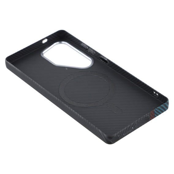 Carcasa pentru Samsung S25 Ultra, Carbon Fiber MagSafe, negru / albastru