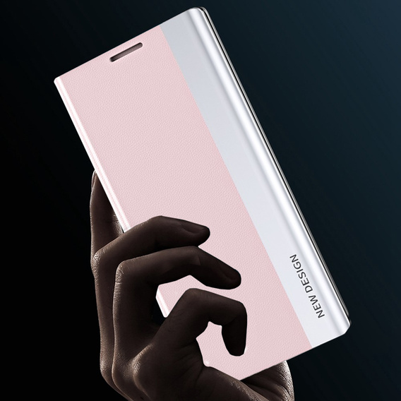 Cu clapetă pentru Samsung Galaxy S23, Side Magnetic, roz