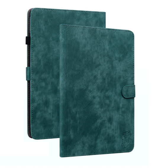 Huse pentru Samsung Galaxy Tab S9, Wallet Pen Slot, verde