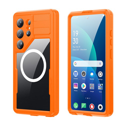 Husă impermeabilă Redpepper MagSafe pentru Samsung Galaxy S26 Ultra, portocaliu