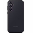 Caz original Samsung pentru Galaxy S23 FE, S View Wallet Cover, negru