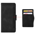 Cu clapetă pentru Samsung Galaxy A15 4G / 5G, Card Slot, negru