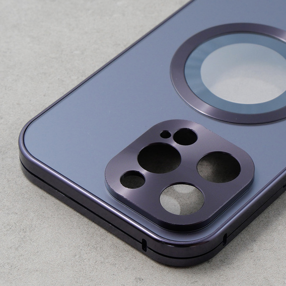 Husă pentru iPhone 13 Pro Max, Dual Glass, pentru Magsafe, violet