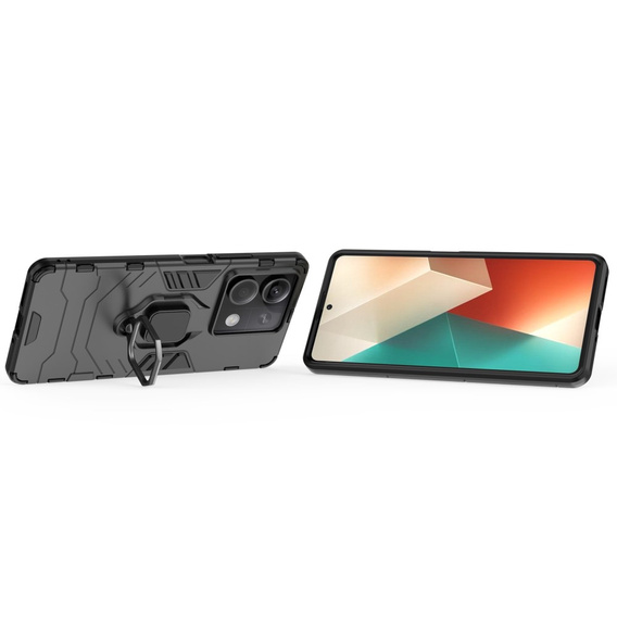 Huse pentru Xiaomi Redmi Note 13 5G, Kickstand Ring, negru