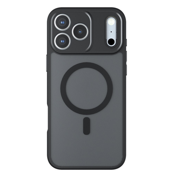 Husă mată pentru iPhone 17, pentru Magsafe, negru mat