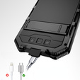 Husă blindată pentru iPhone 16E, R-JUST, negru