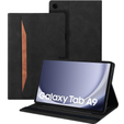 Husă pentru Samsung Galaxy Tab A9, Classic, cu spațiu pentru stylus, negru