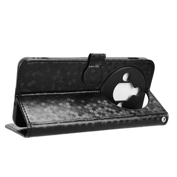 Husă tip portofel Rhombus pentru Nubia Focus Pro 5G, negru