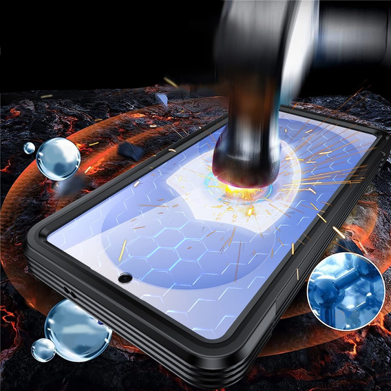 Carcasă rezistentă la șocuri cu sticlă, pentru MagSafe pentru Samsung Galaxy S26 Ultra