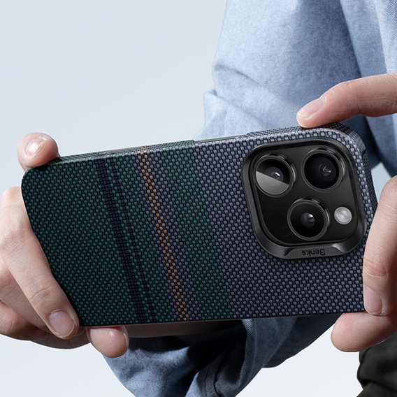 Husă BENKS Kevlar Magnetic Armor Air Aurora 600D S062 pentru MagSafe pentru iPhone 15 Pro Max