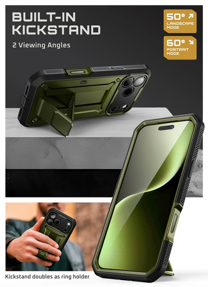 Carcasă Supcase pentru iPhone 17 Pro Max, Unicorn Beetle Pro, Guldan