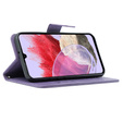 Cu clapetă pentru Samsung Galaxy M34 5G, Butterfly, violet