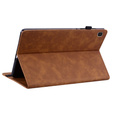 Husa pentru Samsung Galaxy Tab A7 Lite, Wallet Pen Slot, maro