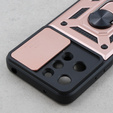 Husă blindată pentru Xiaomi Redmi 12, CamShield Slide, roz rose gold