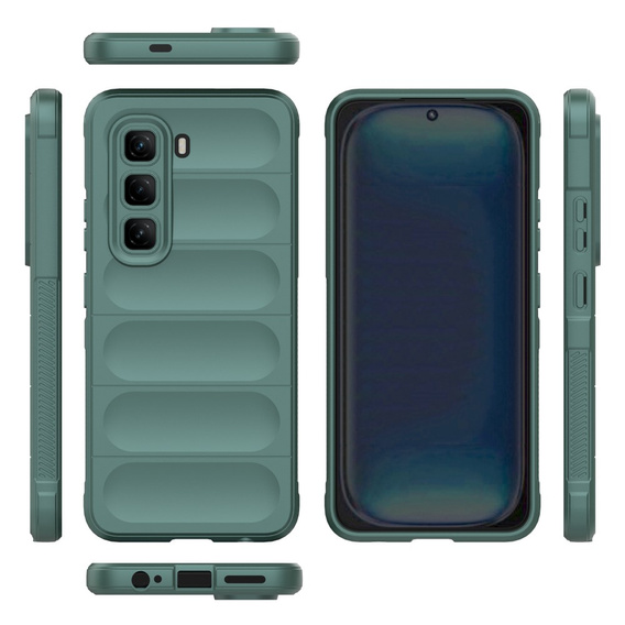 Huse pentru Infinix Hot 50 Pro 4G, Gaming Shockproof, verde