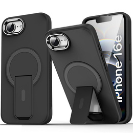 Husă pentru Iphone 16E, Kickstand Matt Case, pentru MagSafe, negru