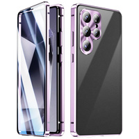 Husa pentru Samsung Galaxy S25 Ultra, Magnetic Dual Glass, violet