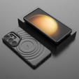 Husă pentru Samsung Galaxy S25 Ultra, Ripple Kickstand, pentru MagSafe, negru