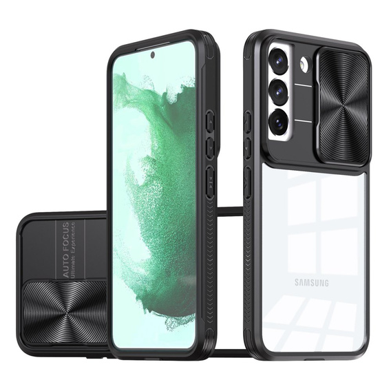Huse pentru Samsung Galaxy S22, Slide Camera, negru