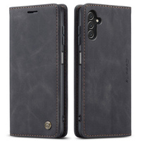 Husa CASEME pentru Samsung Galaxy A04S / A13 5G, Leather Wallet Case, negru