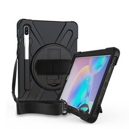 Husa blindată pentru Samsung Galaxy Tab S6 T860/T865, carcasă de protecție 360 cu slot pentru stylus, negru