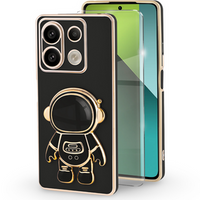 Carcasă pentru Xiaomi Redmi Note 13 Pro 5G, Astronaut, negru + sticlă călită 9H