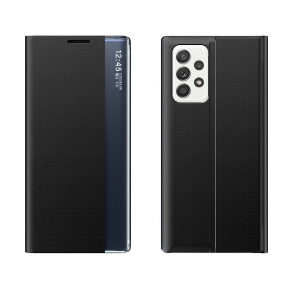Husă cu clapetă pentru Samsung Galaxy A32 5G, Side View, negru