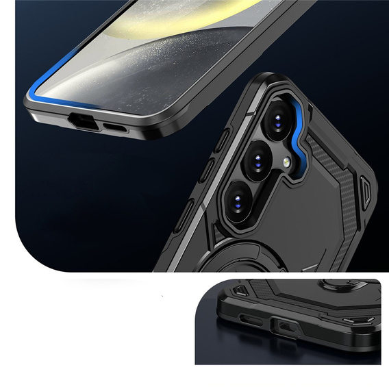 Husă magnetică cu suport pentru Samsung Galaxy A57 5G, negru