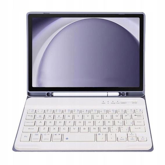 Carcasă + tastatură Samsung Galaxy Tab S9 FE, Leather Pen Slot, caz albastru