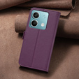 Husa cu clapetă pentru Xiaomi Redmi Note 13 5G, BINFEN Wallet, violet închis
