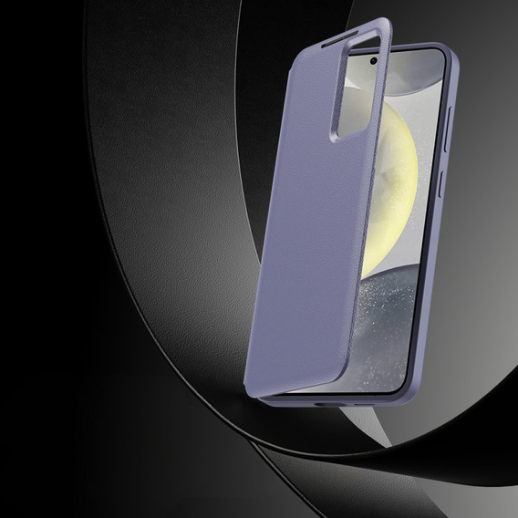 Husă cu clapetă pentru Samsung Galaxy S24 Ultra, Smart View Wallet, violet