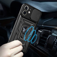 Husă blindată pentru iPhone 12, CamShield Slide, negru